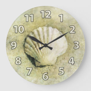 Horloge artistique de la coquille de la mer de Sai