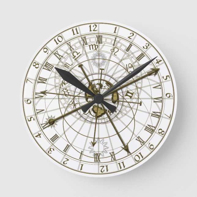 Horloge astronomique métallique (Recto)