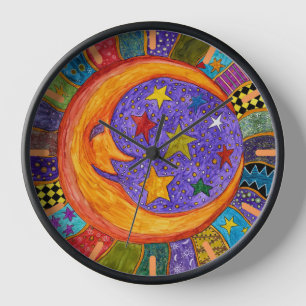 Horloge astronomique Soleil, Lune et Étoiles