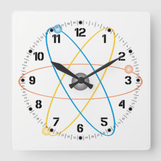 Horloge atomique dans les couleurs
