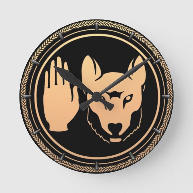 Horloge autochtone Custom Première nation Wolf Hor (Recto)