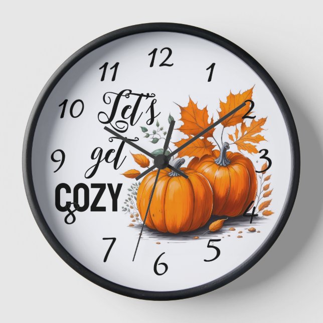 Horloge Automne cosy (Recto)