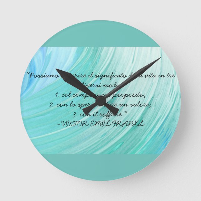 Horloge avec sagesse italienne (Recto)