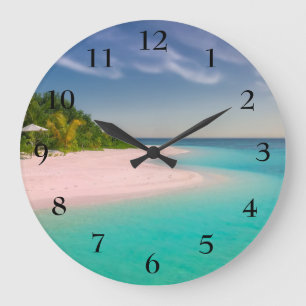 Horloge avec scène de plage
