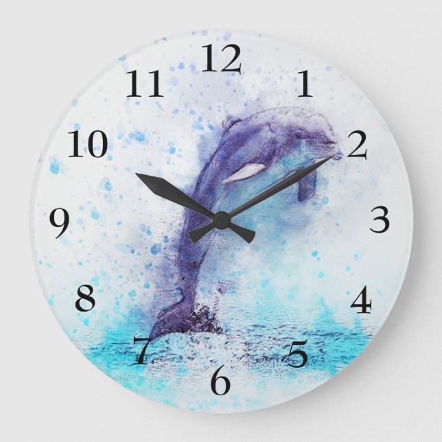 Horloge avec un beau dauphin (Recto)