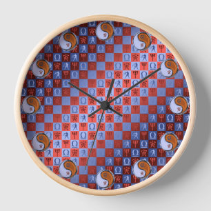 Horloge Balance & Tigre de Bois