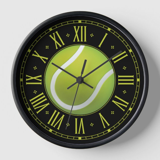 Horloge Balle de tennis cool | Time for sports (Recto)