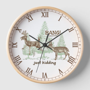 Horloge  Bang ! C'Est De L'Envie ! Chiffres romains Humour