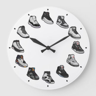 Horloge Basket Acrylique (noir/blanc)