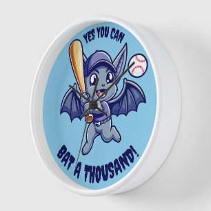 Horloge Bat mignonne Oui Vous pouvez Bat un Mille!