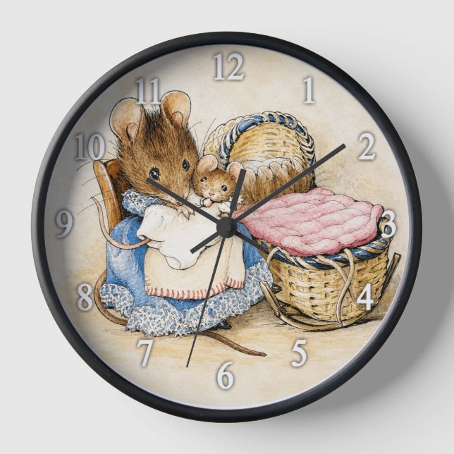Horloge Beatrix Potter Mère Souris (Recto)