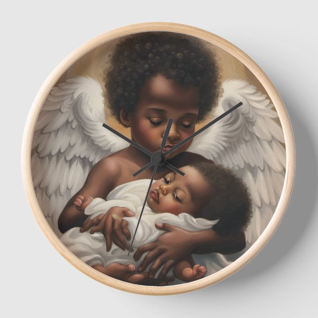 Horloge Bébé Anges (Recto)