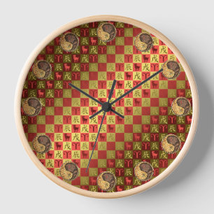 Horloge Bélier & Dragon de Terre