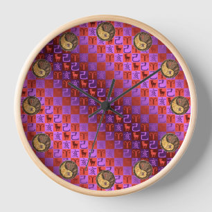 Horloge Bélier & Sanglier de Terre