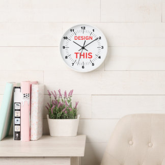 Horloge BESTSELLER ! Horloge, cadre en bois blanc rond de