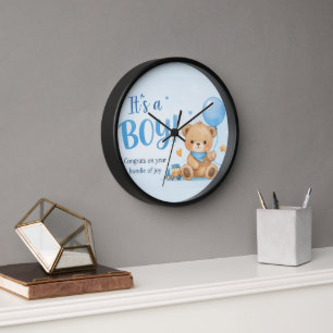 Horloge Bienvenue Petit Garçon – Un Paquet de Joie Horlog