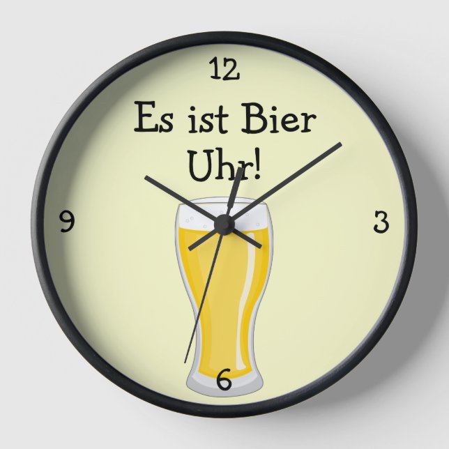 Horloge Bier Uhr : Bière O'Clock Oktoberfest Fun (Recto)