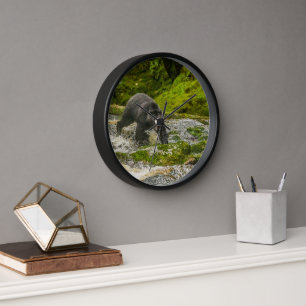 Horloge Black Bear Fishing   Qua Creek Colombie-Britanniqu