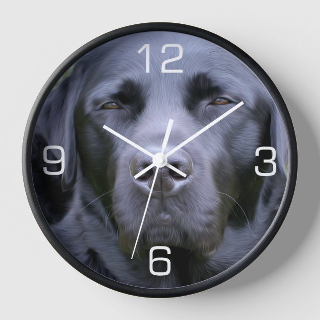 Horloge Black Labrador Retriever (Recto)
