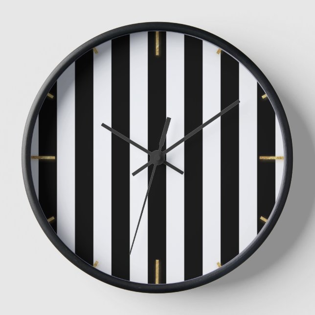 Horloge Blancs noirs (Recto)