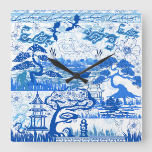 Horloge bleue