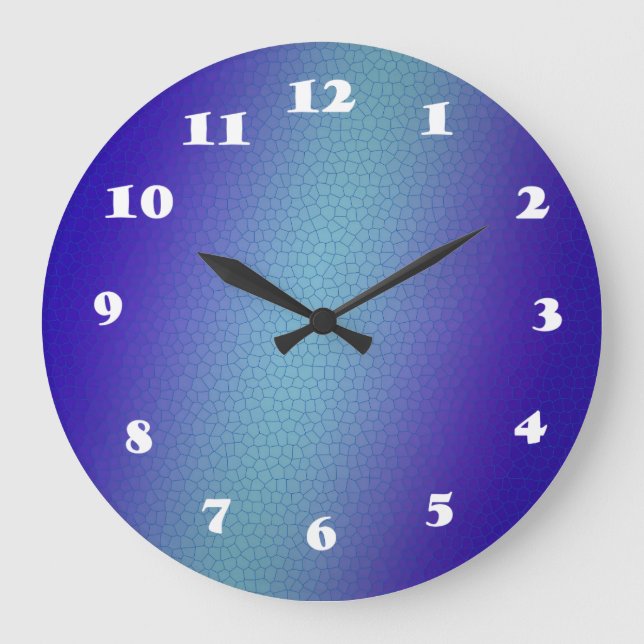 Horloge bleue Aqua (Recto)