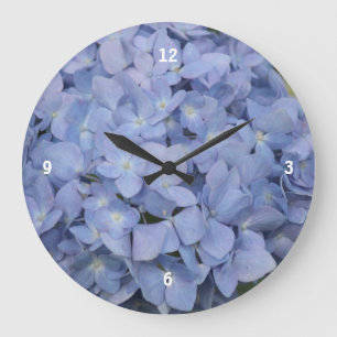 Horloge bleue d'hortensia