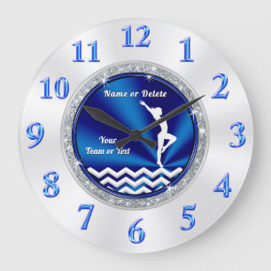 Horloge bleue et blanche mignonne superbe de