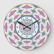 Horloge Boho Mandala