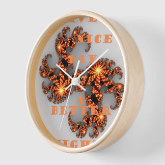 Horloge Bonne journée et meilleure nuit