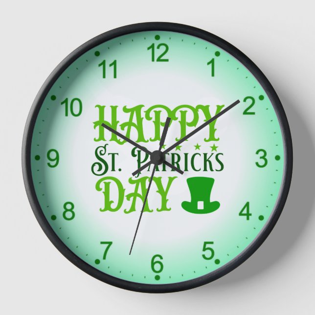 Horloge Bonne Saint Patrick's Day-88489 (Recto)