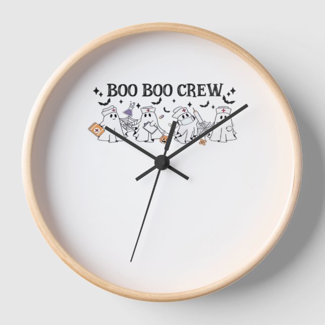 Horloge Boo Boo Crew Halloween Classic T-Shirt (Recto)