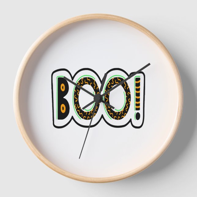 Horloge BOO Halloween (Recto)