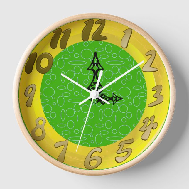 Horloge Boucles vertes (Recto)