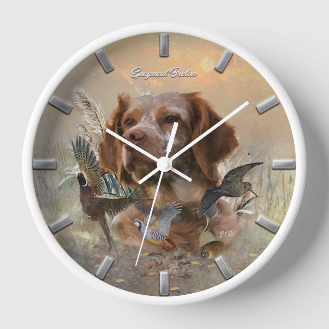 Horloge Bretagne française, Art de chasse aux oiseaux (Recto)