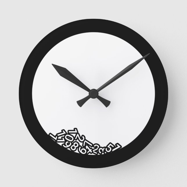 Horloge brisée avec des numéros tombés (Recto)