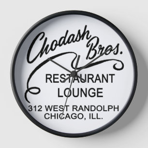 Horloge Bros Chodash. Restaurant, Chicago, Illinois