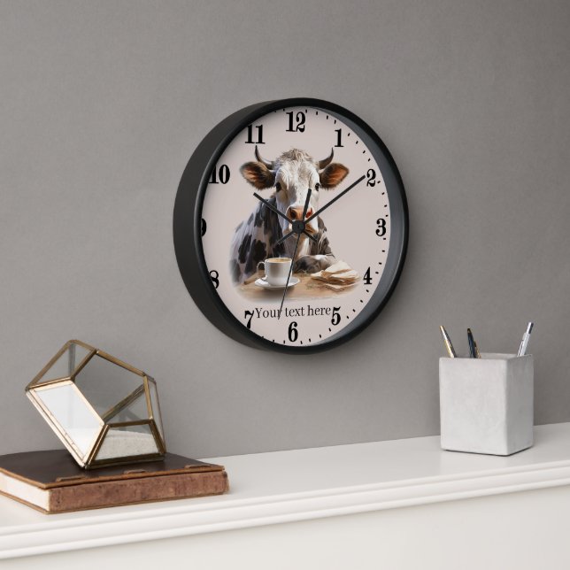 Horloge bureau ou cuisine pour les amateurs de vaches mign (Bureau)