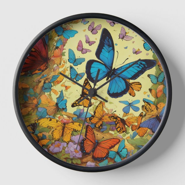 Horloge Butterfly wall clock (Recto)