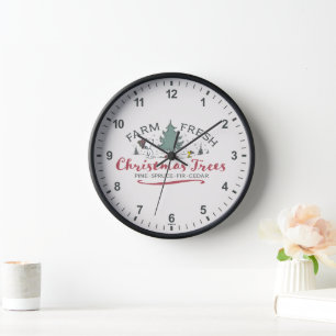 Horloge cacahuètes   Arbres de Noël frais de ferme