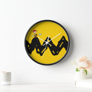Horloge cacahuètes   Charlie Baseball Brown