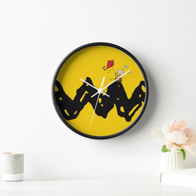 Horloge cacahuètes | Charlie Brown volant Kite (Maison)