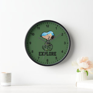 Horloge cacahuètes   Grande neige extérieure