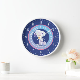 Horloge cacahuètes   Insigne de confort et de sécurité ble