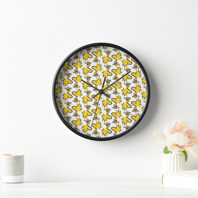 Horloge cacahuètes | Motif Woodstock (Maison)