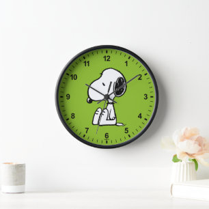Horloge cacahuètes   Snoopy En Bas