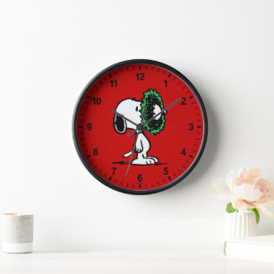 Horloge cacahuètes   Snoopy pour les fêtes