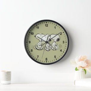 Horloge cacahuètes   Snoopy Walking Tall