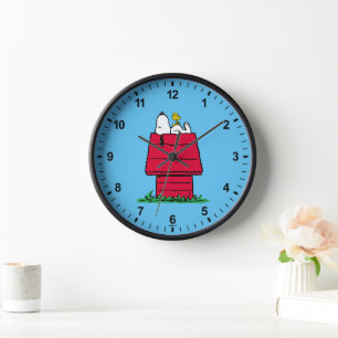 Horloge cacahuètes Snoopy & Woodstock Doghouse