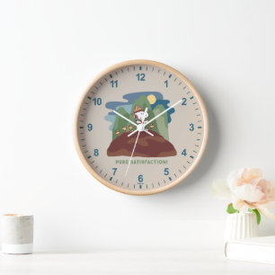 Horloge cacahuètes Snoopy & Woodstock Satisfaction pure